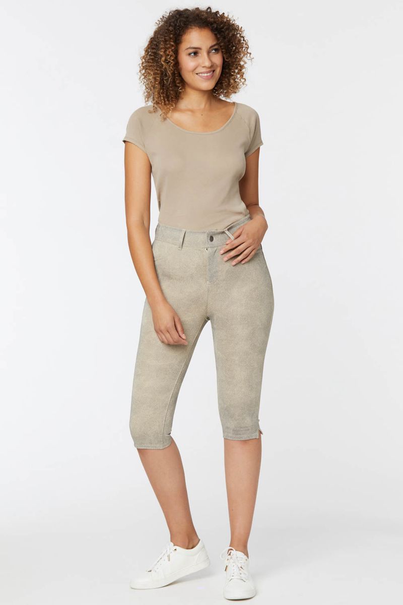 Beige Women\'s NYDJ 5 Pocket Capri Pants | NZ 740DURBJK