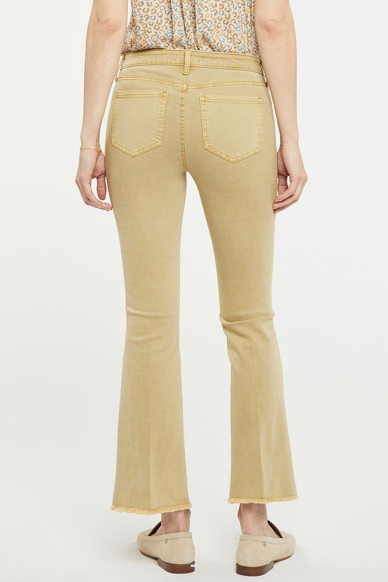 Beige Women's NYDJ Ava Flared Ankle Jeans | NZ 302QYCRBG