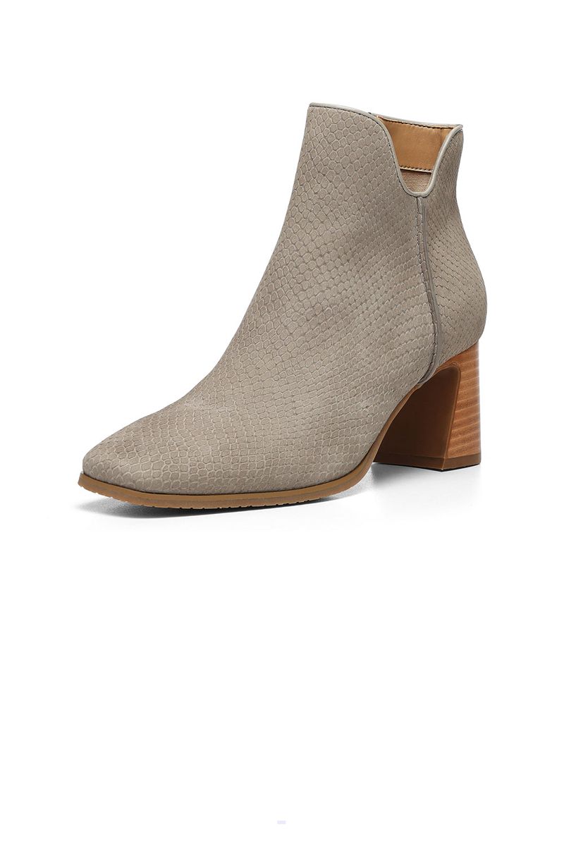 Beige Women's NYDJ Cassey Booties | NZ 507UXGDSW