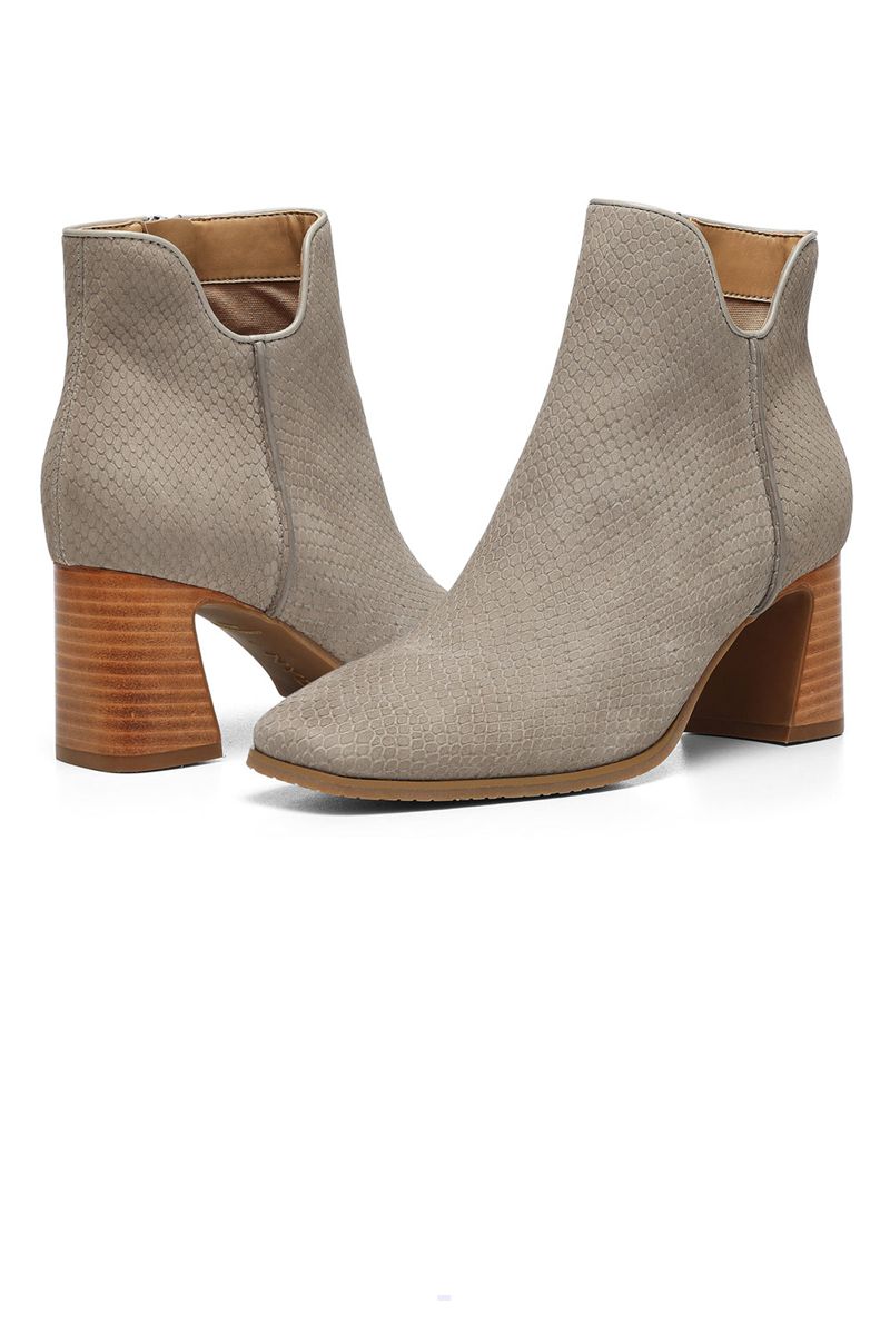 Beige Women's NYDJ Cassey Booties | NZ 507UXGDSW