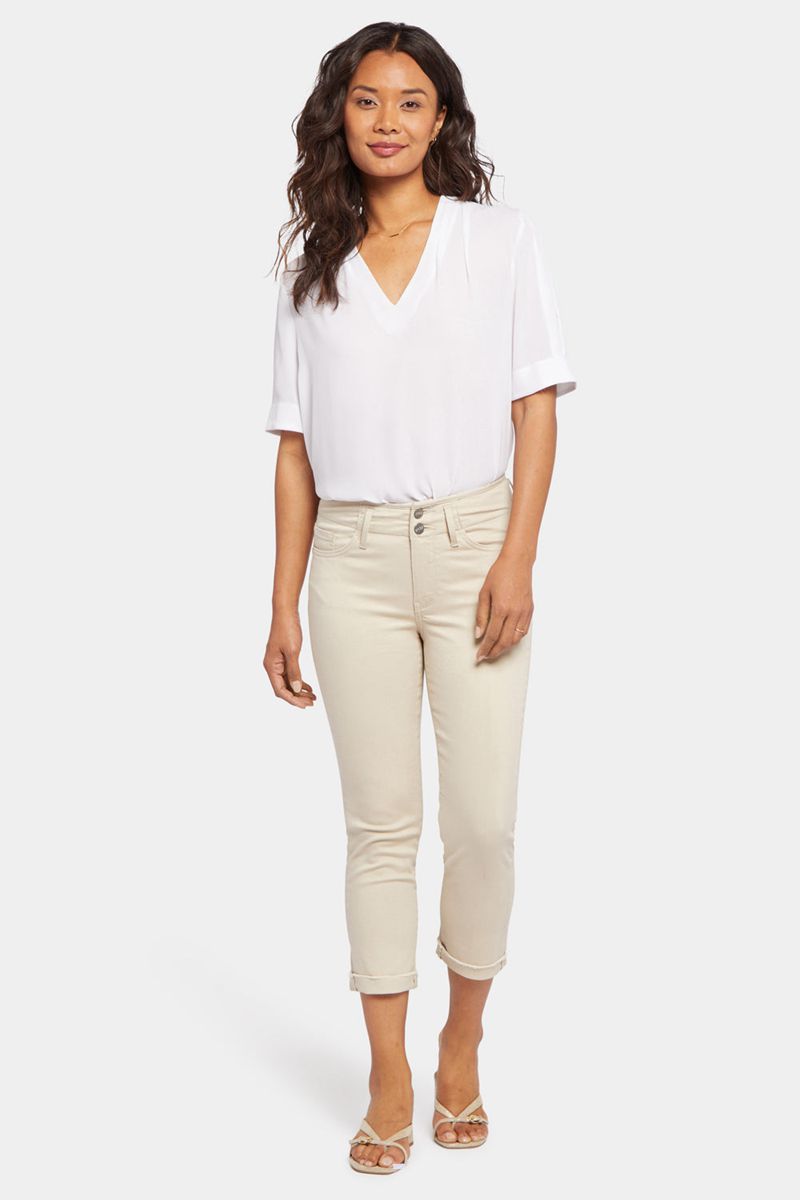 Beige Women's NYDJ Chloe Capri Jeans | NZ 678ECGKUH