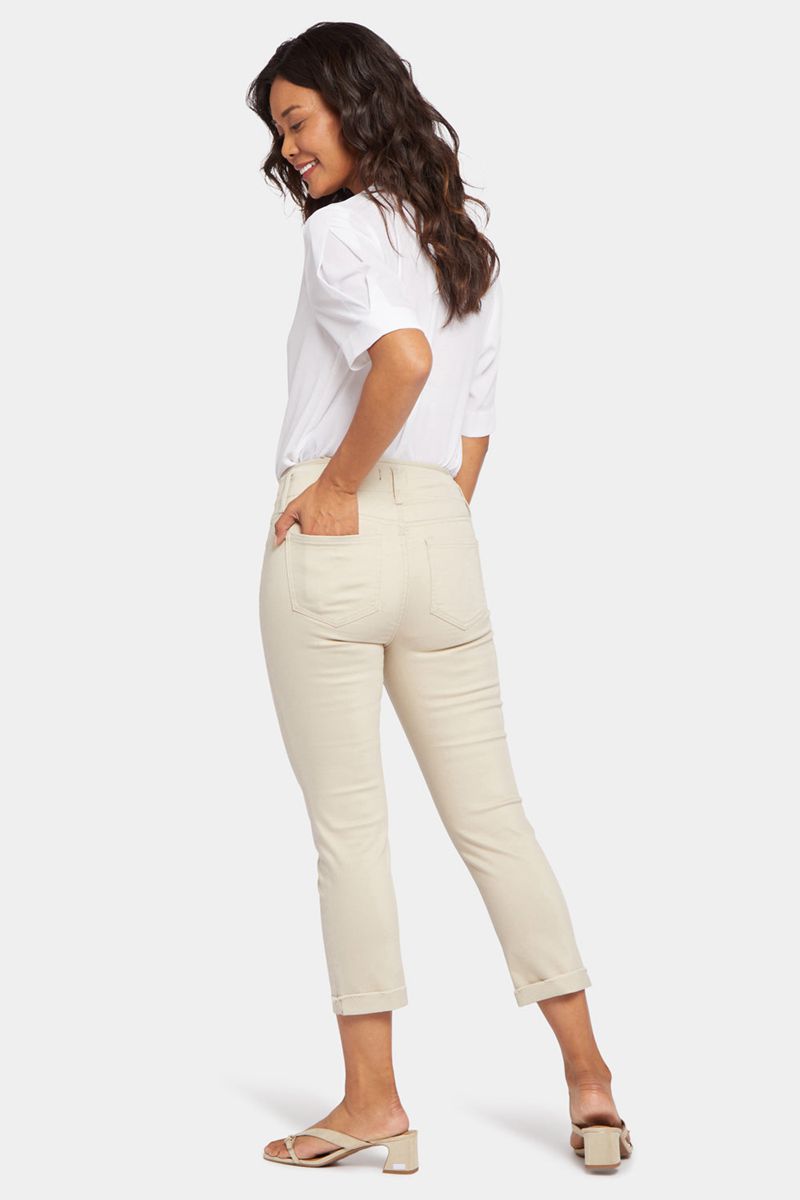 Beige Women's NYDJ Chloe Capri Jeans | NZ 678ECGKUH