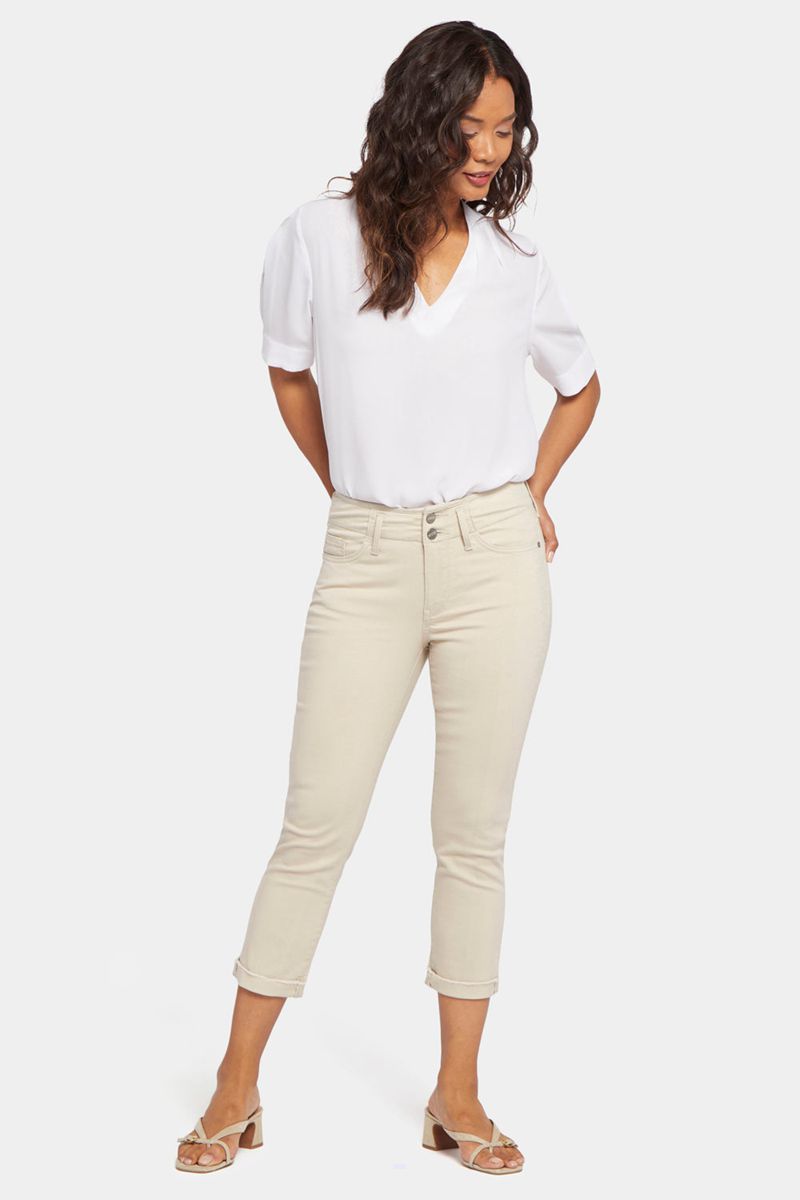 Beige Women\'s NYDJ Chloe Capri Jeans | NZ 678ECGKUH