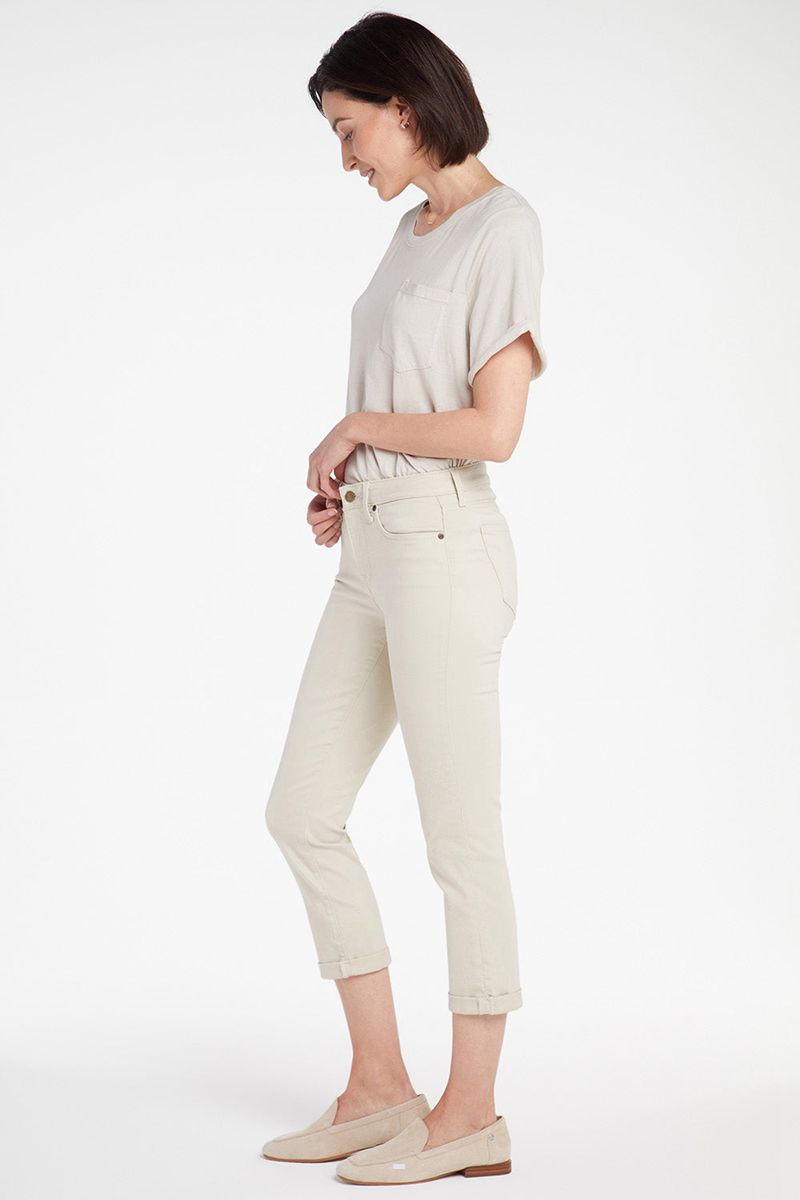 Beige Women's NYDJ Chloe Skinny Capri Jeans | NZ 175ILFZGJ