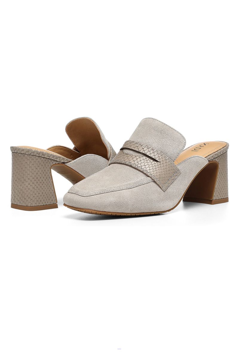 Beige Women's NYDJ Clara Penny Mules | NZ 415ZHMVNB