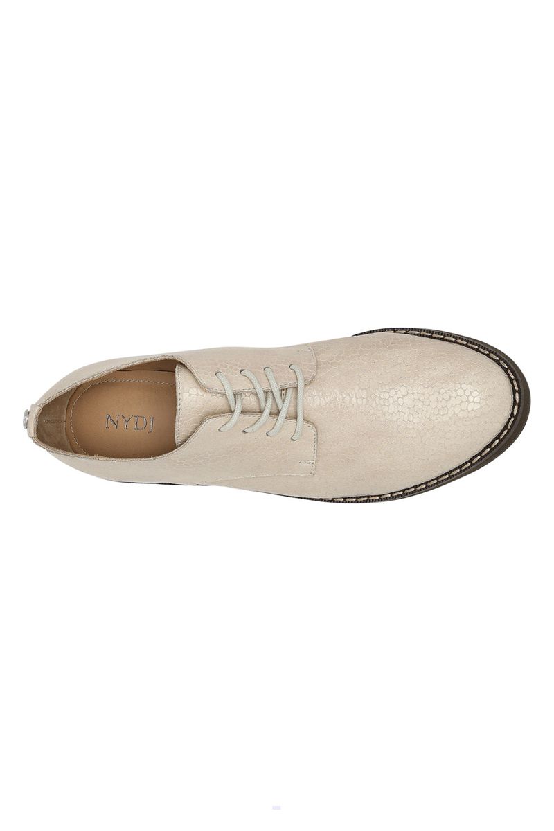 Beige Women's NYDJ Etai Oxfords | NZ 789HINSPQ