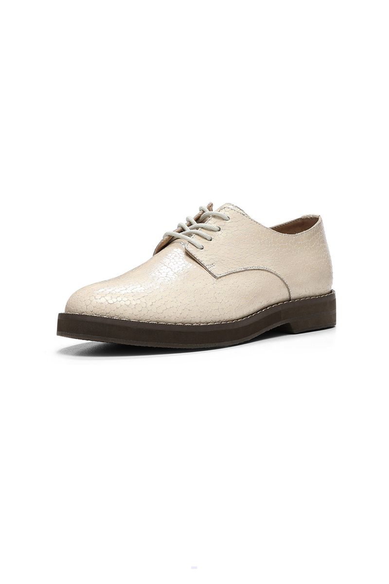 Beige Women's NYDJ Etai Oxfords | NZ 789HINSPQ