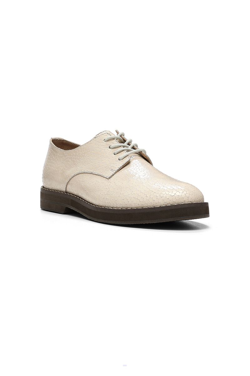 Beige Women\'s NYDJ Etai Oxfords | NZ 789HINSPQ