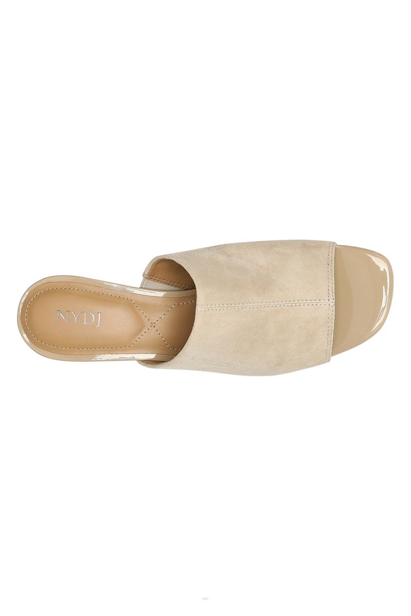 Beige Women's NYDJ Gwen Mules | NZ 362AJTHXQ