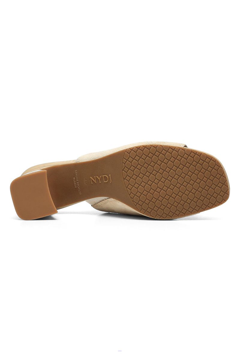 Beige Women's NYDJ Gwen Mules | NZ 362AJTHXQ