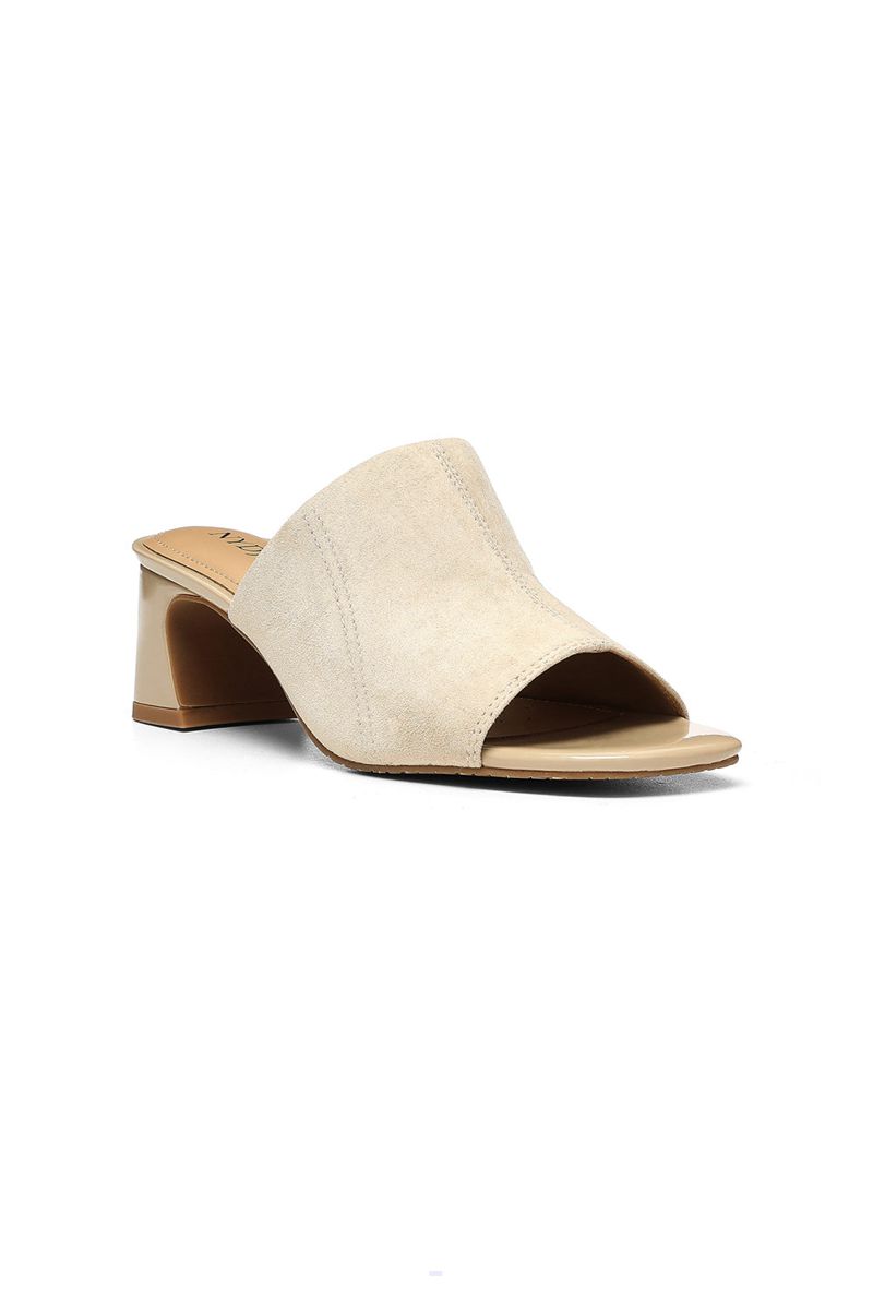 Beige Women\'s NYDJ Gwen Mules | NZ 362AJTHXQ