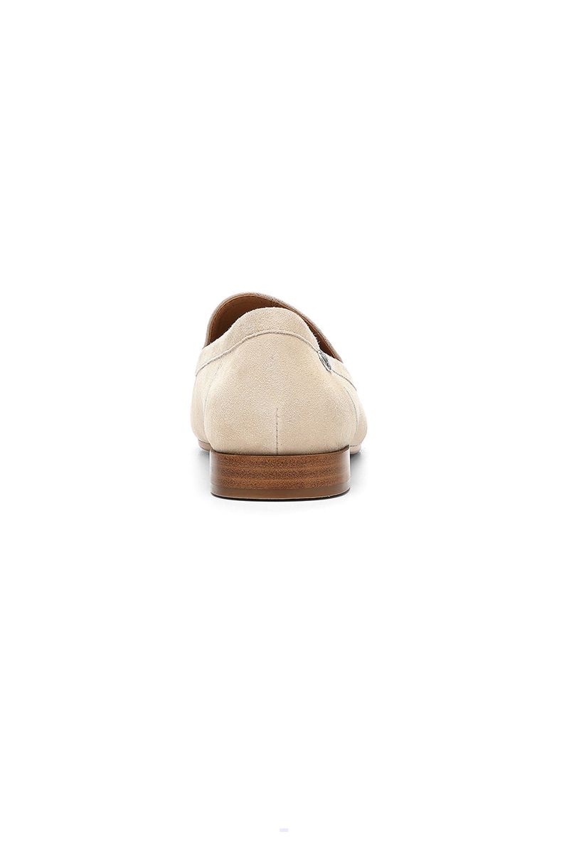 Beige Women's NYDJ Lynn Slip-On Loafers | NZ 526GTINUK