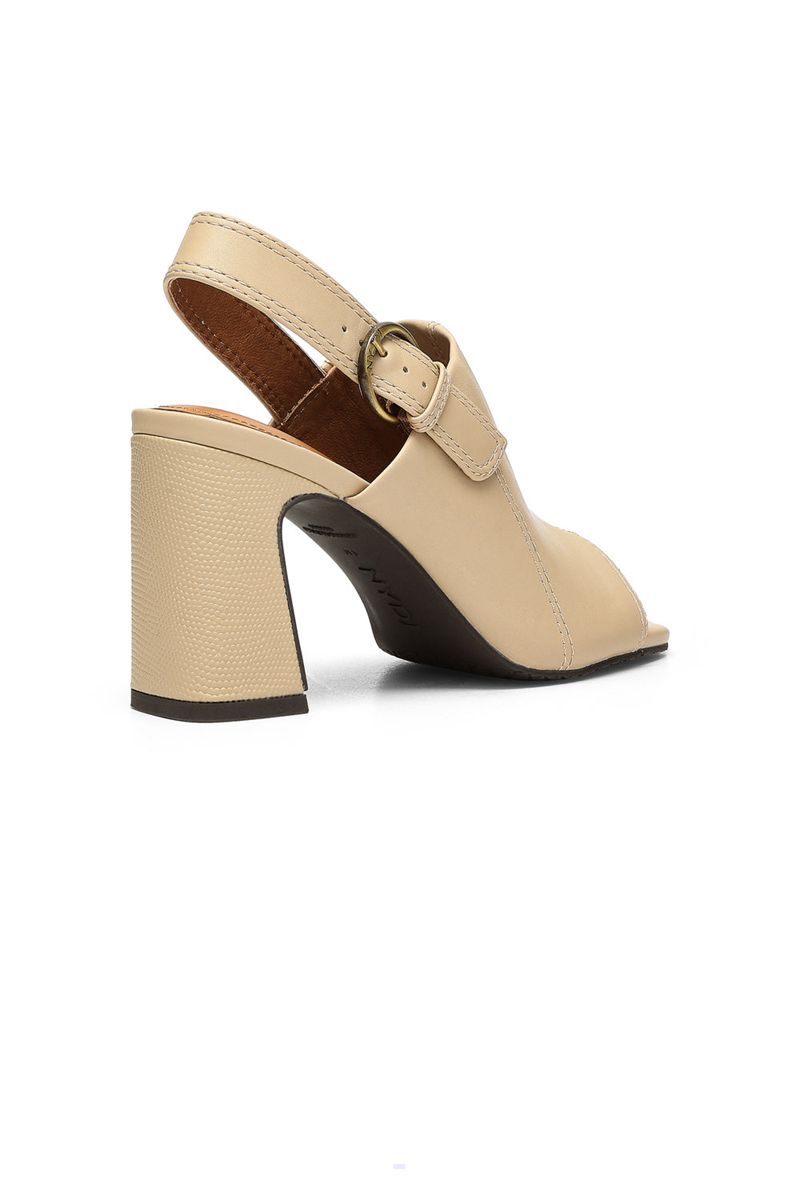 Beige Women's NYDJ Lyssa Block Heel Sandals | NZ 312FJBMGX