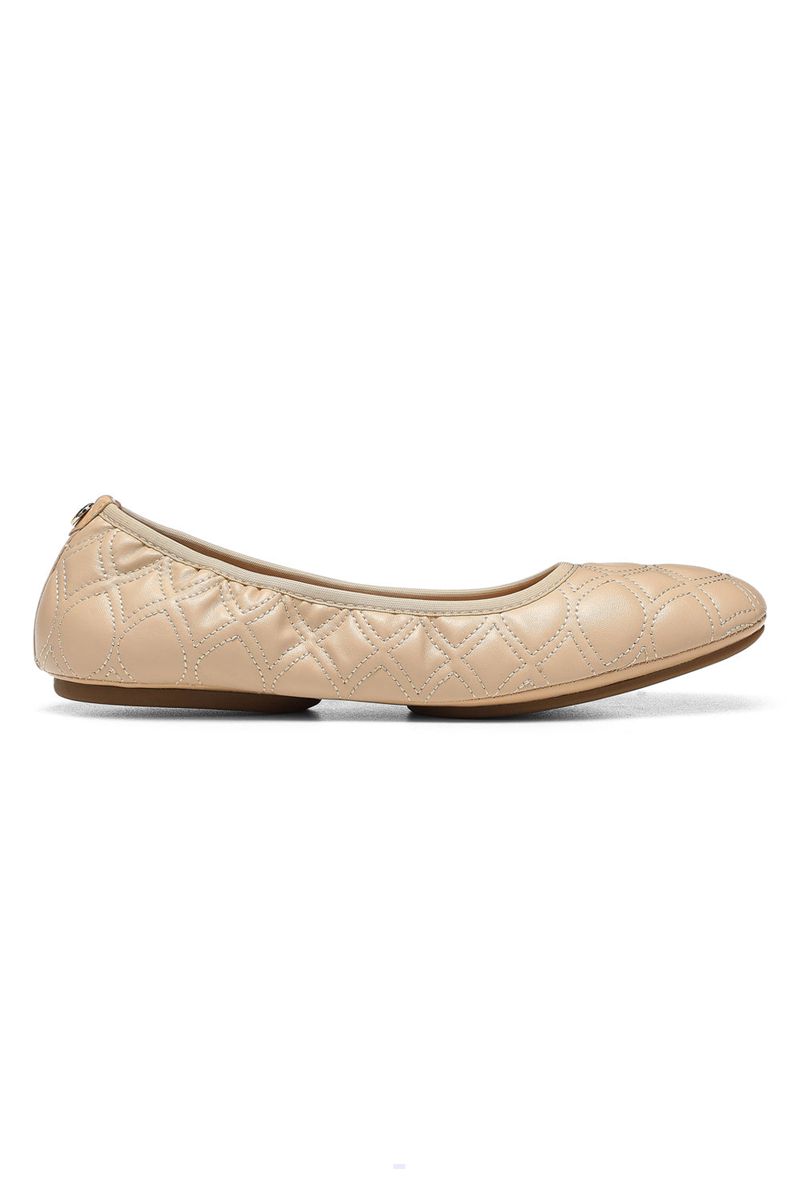 Beige Women's NYDJ Marie Ballet Flats | NZ 305CQGWPF