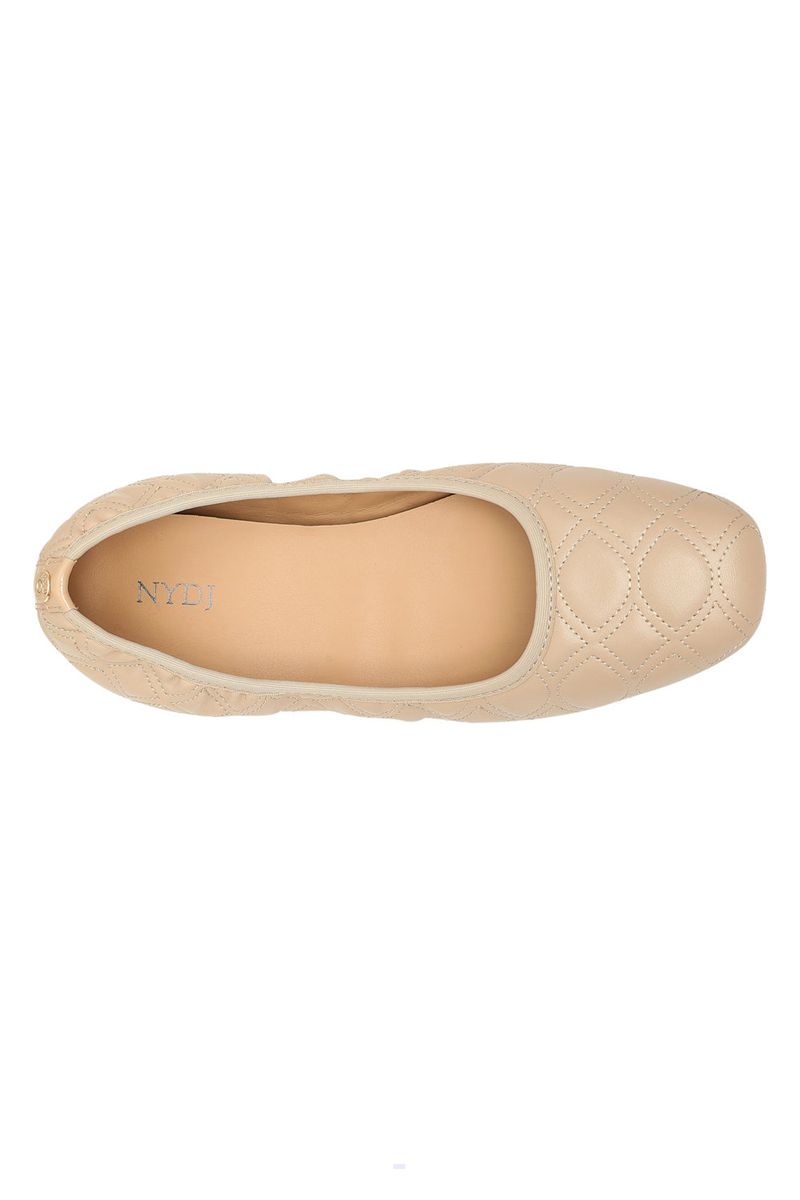 Beige Women's NYDJ Marie Ballet Flats | NZ 305CQGWPF