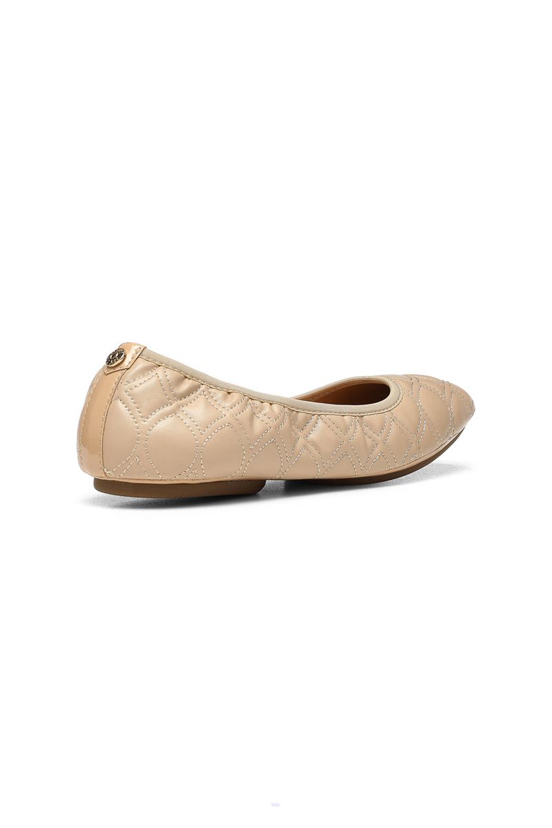 Beige Women's NYDJ Marie Ballet Flats | NZ 305CQGWPF