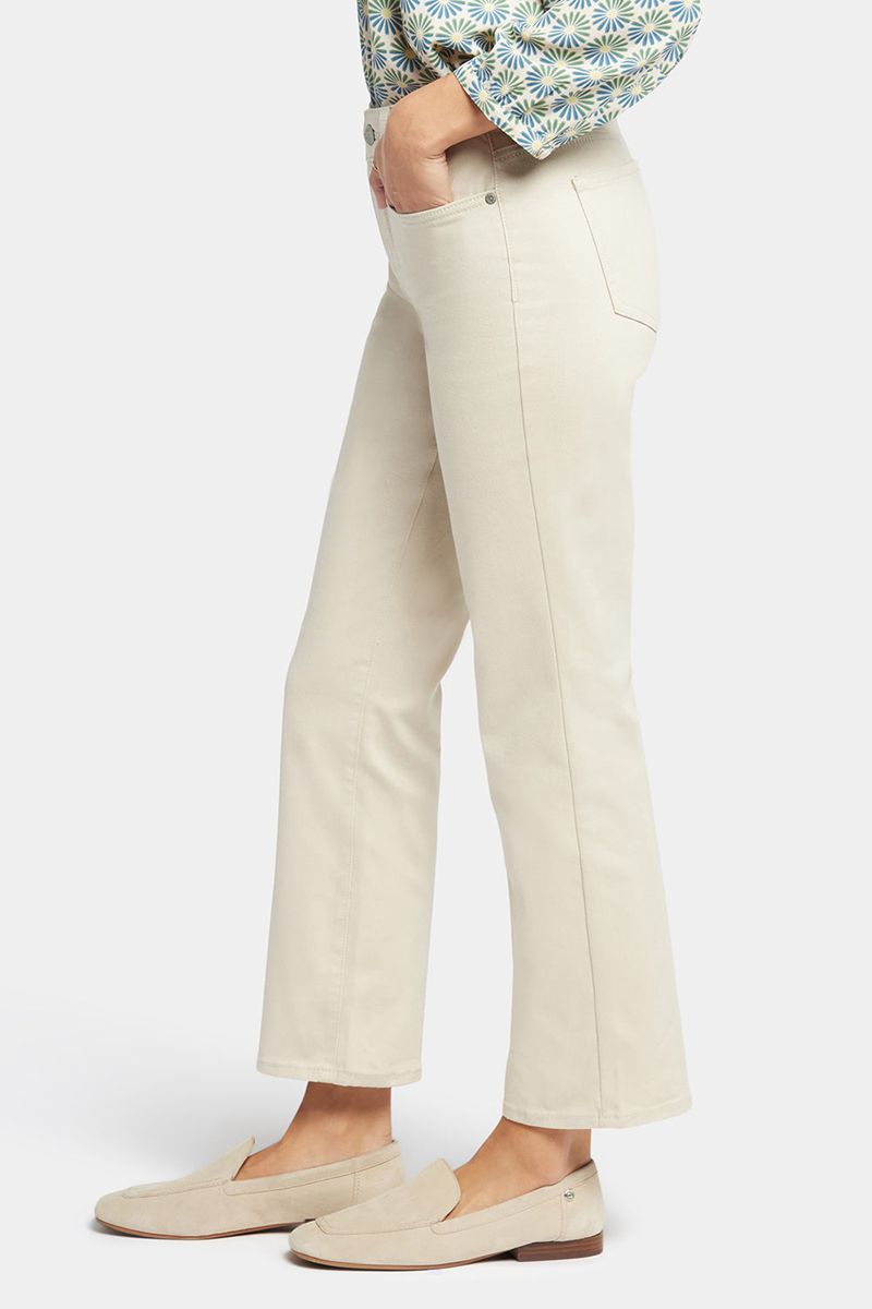 Beige Women's NYDJ Marilyn Straight Ankle Jeans | NZ 518RJXMWZ