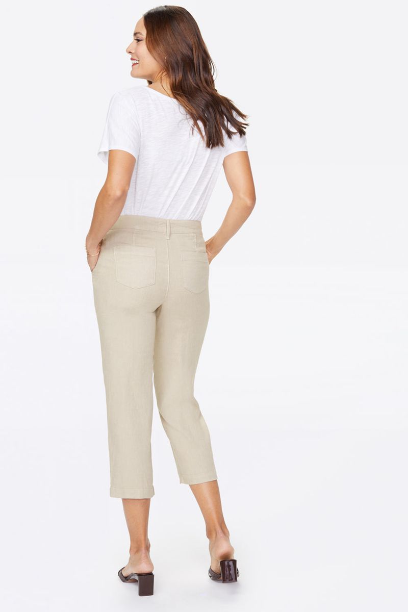 Beige Women's NYDJ Petite Utility Pants | NZ 702EONVFR