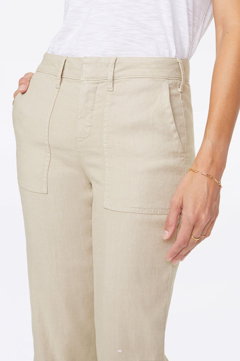 Beige Women's NYDJ Petite Utility Pants | NZ 702EONVFR