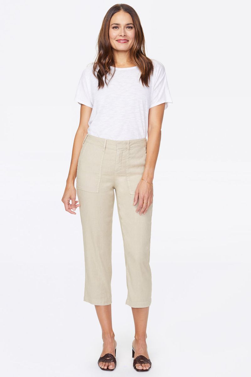 Beige Women's NYDJ Petite Utility Pants | NZ 702EONVFR