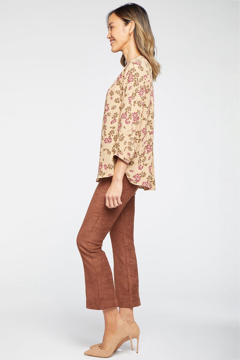 Beige Women's NYDJ Pintuck Blouse | NZ 510UGHZCW