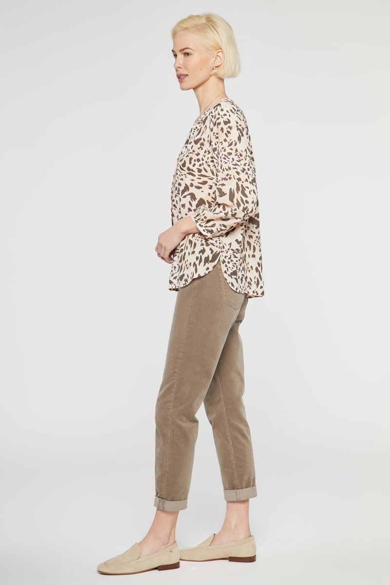 Beige Women's NYDJ Pintuck Blouse | NZ 830CRJEPD