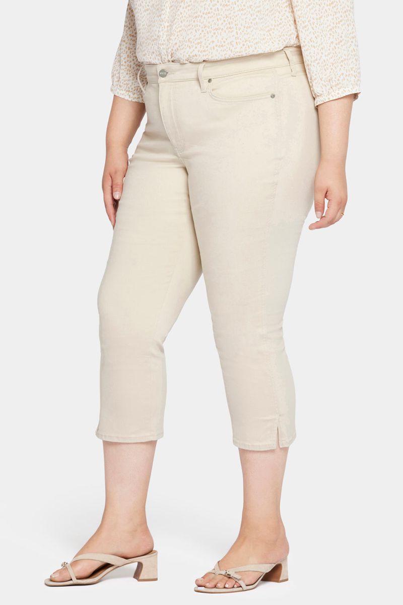 Beige Women's NYDJ Plus Chloe Capri Jeans | NZ 149IDASUV