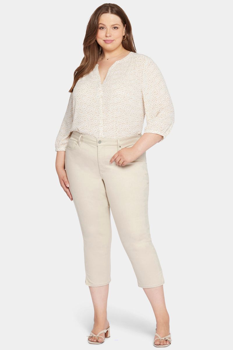 Beige Women\'s NYDJ Plus Chloe Capri Jeans | NZ 149IDASUV