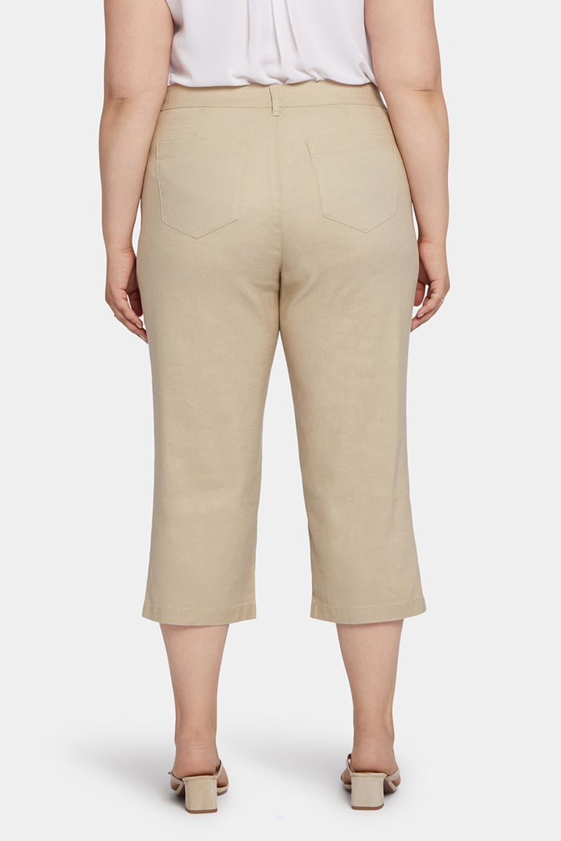 Beige Women's NYDJ Plus Utility Pants | NZ 372WQNCED