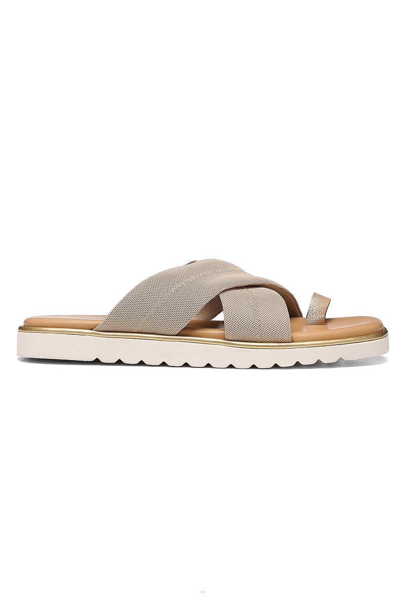 Beige Women's NYDJ Ronna Flat Sandals | NZ 284SUVHZE