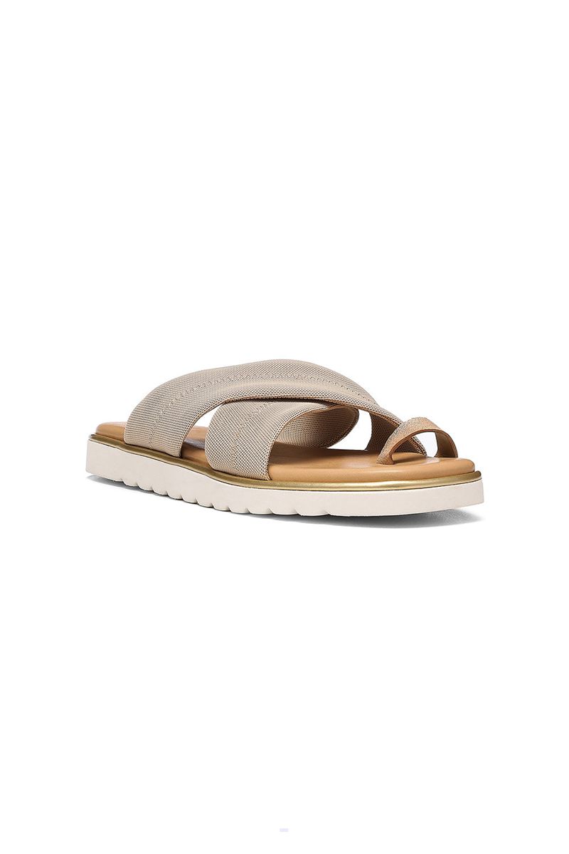 Beige Women\'s NYDJ Ronna Flat Sandals | NZ 284SUVHZE