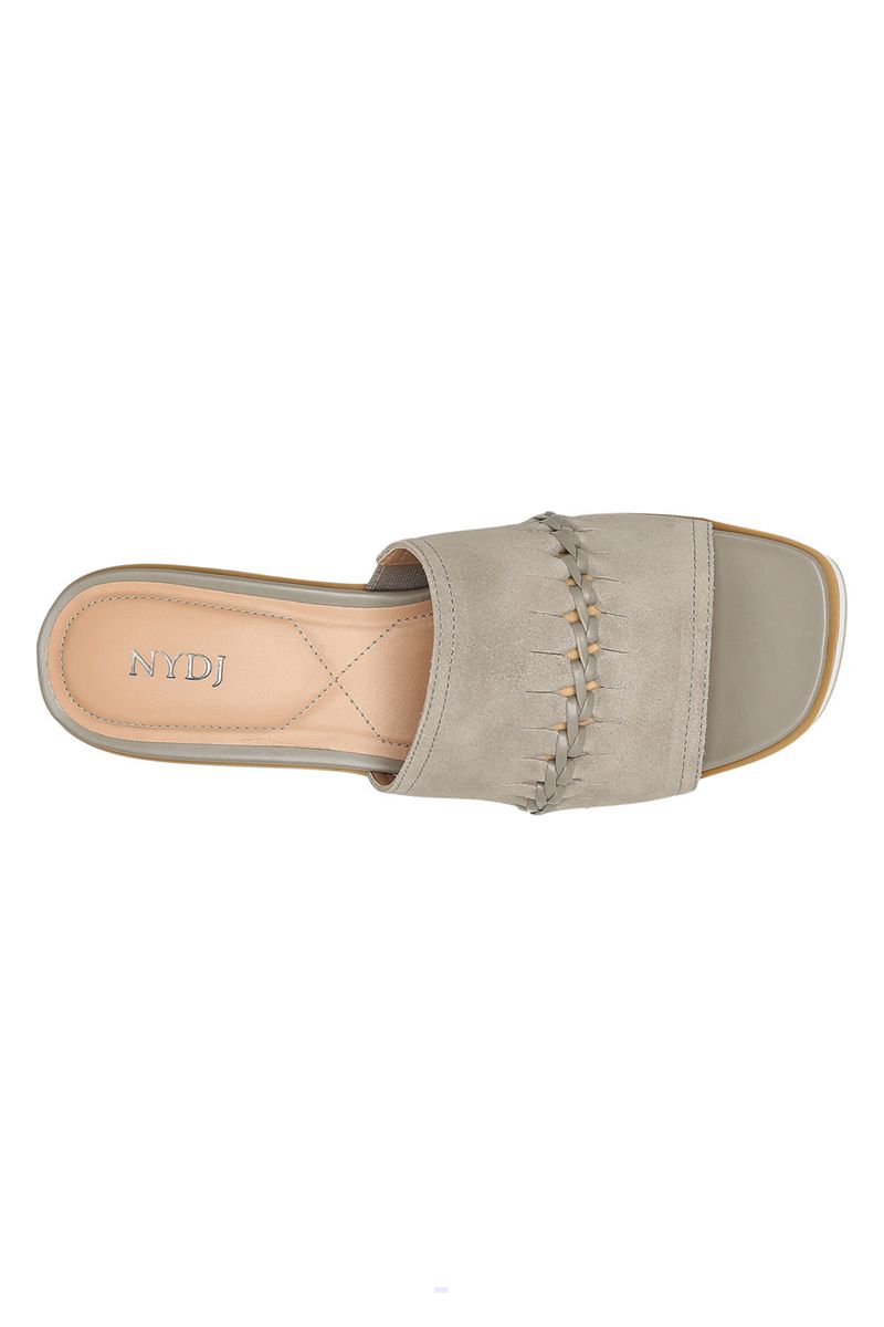 Beige Women's NYDJ Rory Wedge Sandals | NZ 710HCIBDS