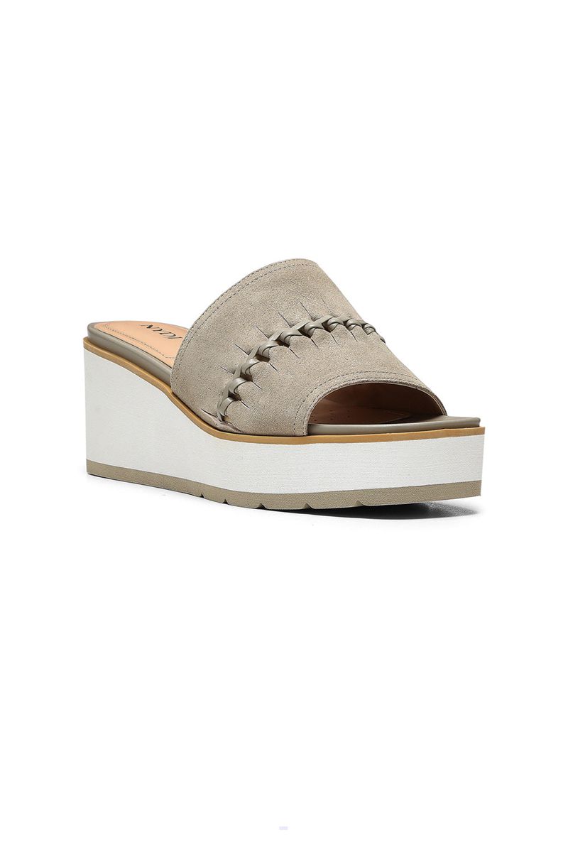 Beige Women\'s NYDJ Rory Wedge Sandals | NZ 710HCIBDS