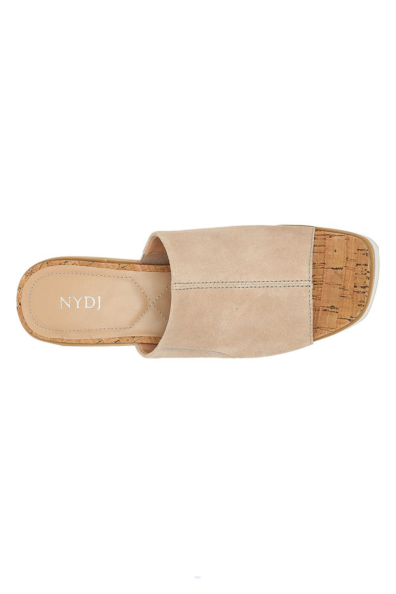 Beige Women's NYDJ Rysa Wedge Sandals | NZ 587ERKWJQ