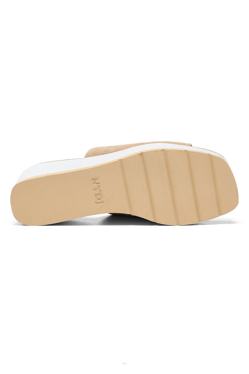 Beige Women's NYDJ Rysa Wedge Sandals | NZ 587ERKWJQ