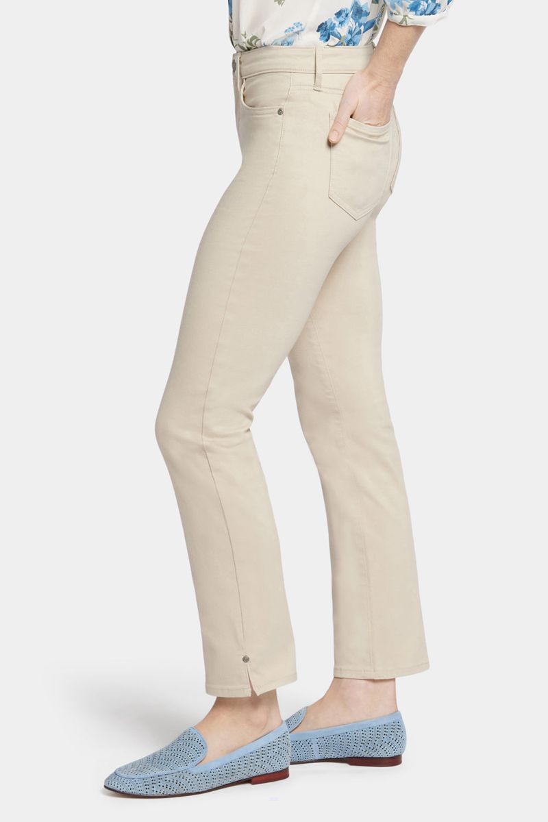 Beige Women's NYDJ Sheri Slim Ankle Jeans | NZ 019OZCHJU