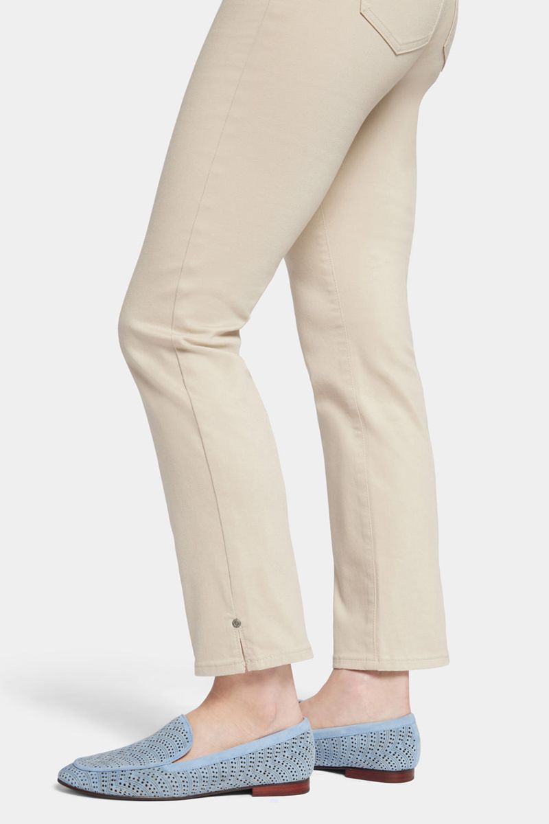 Beige Women's NYDJ Sheri Slim Ankle Jeans | NZ 019OZCHJU