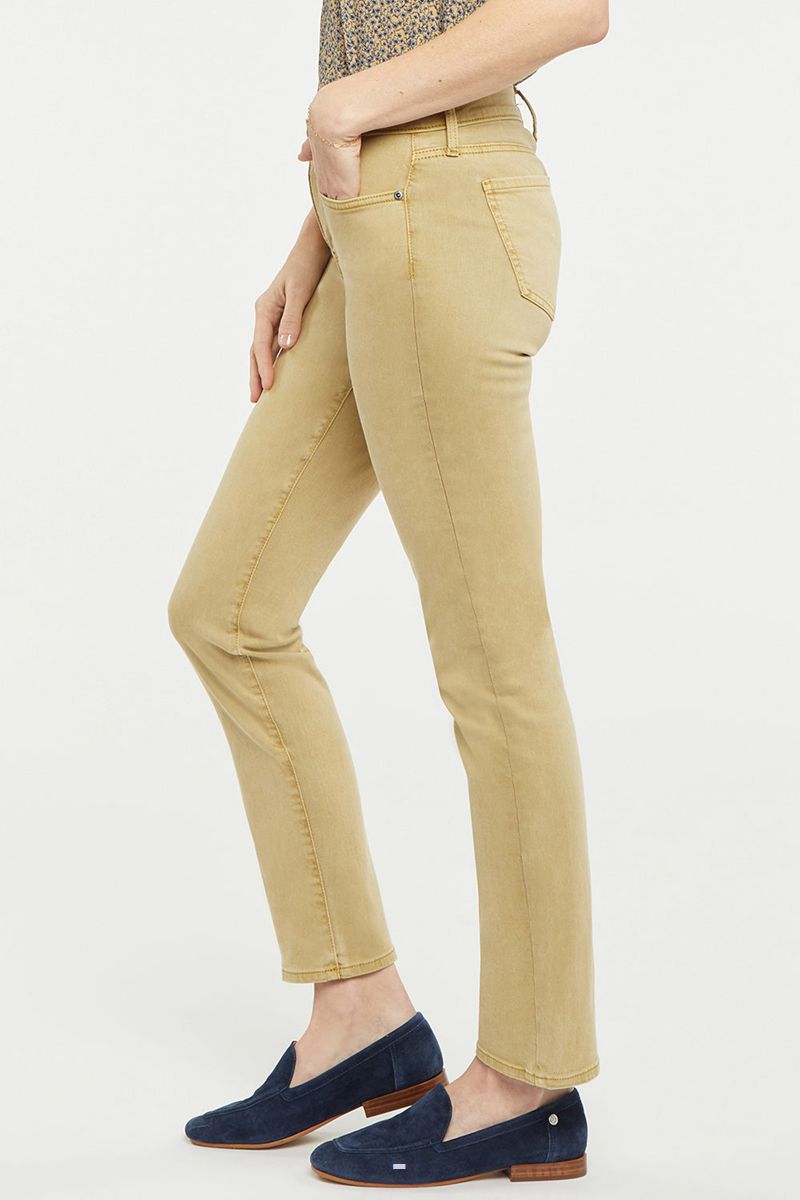 Beige Women's NYDJ Sheri Slim Ankle Jeans | NZ 683HXGOMP