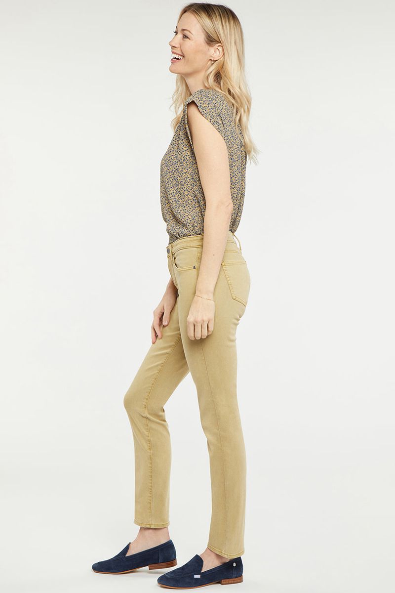 Beige Women's NYDJ Sheri Slim Ankle Jeans | NZ 683HXGOMP