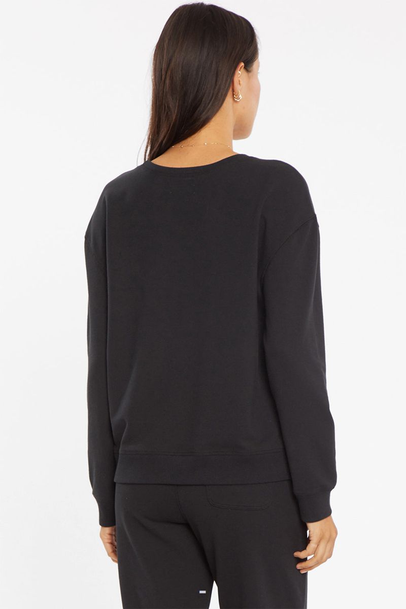 Black Women's NYDJ Basic Sweatshirts | NZ 279ZPNBRX