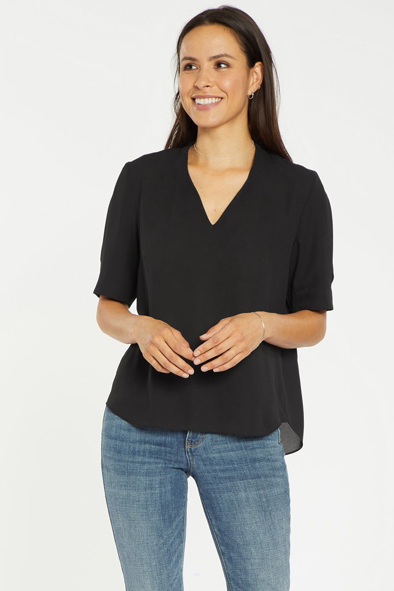 Black Women\'s NYDJ Charming Tops | NZ 405OIHFKN