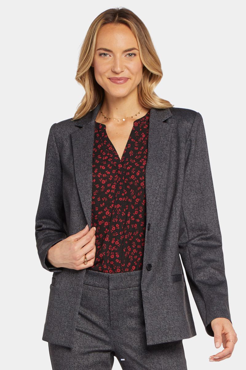 Black Women\'s NYDJ Classic Blazer Jackets | NZ 953WKESOP