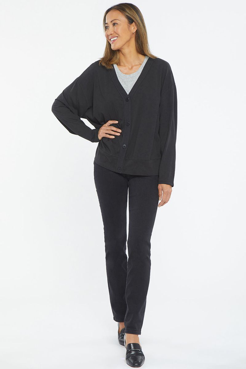 Black Women's NYDJ Dolman Sleeved Cardigan | NZ 063WCKEAJ