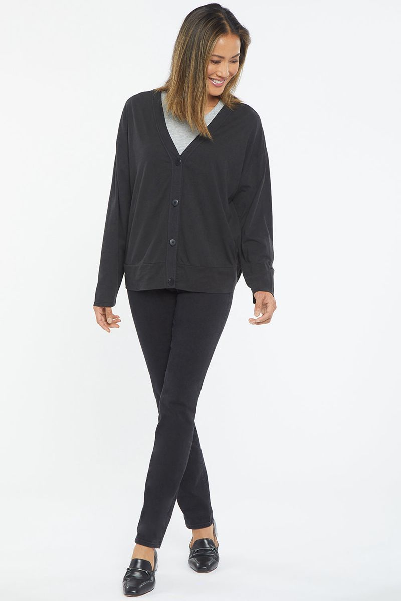 Black Women's NYDJ Dolman Sleeved Cardigan | NZ 063WCKEAJ