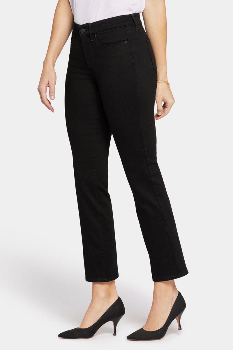 Black Women's NYDJ Ellison Straight Jeans | NZ 916VBCKTD