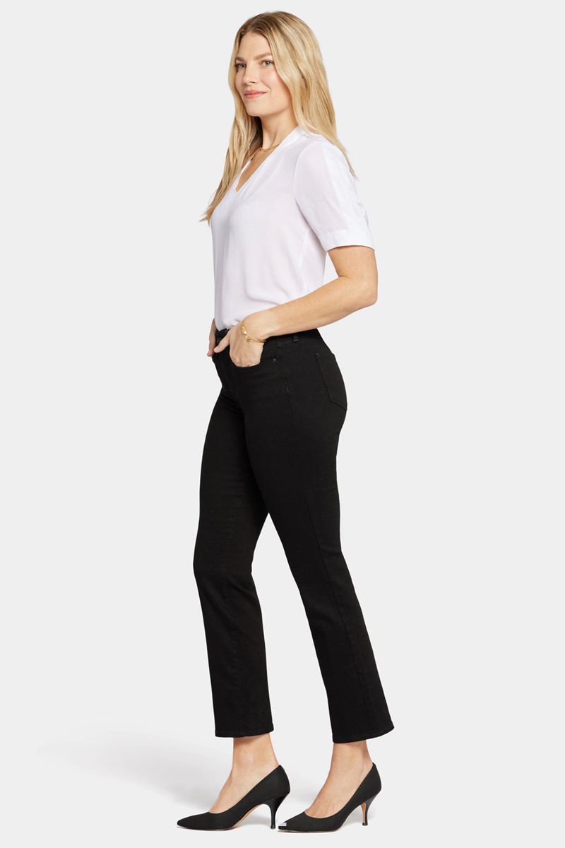 Black Women's NYDJ Ellison Straight Jeans | NZ 916VBCKTD