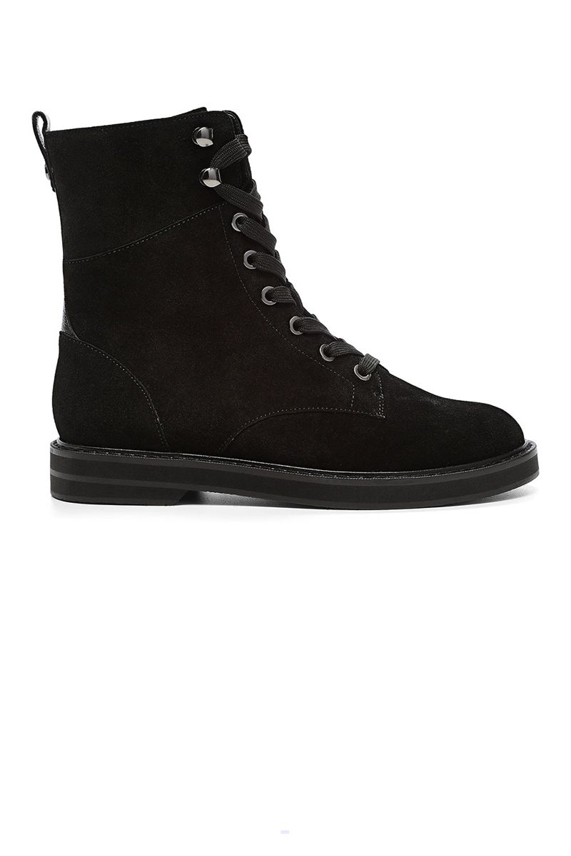 Black Women's NYDJ Estella Lace-Up Boots | NZ 340HBWAVO