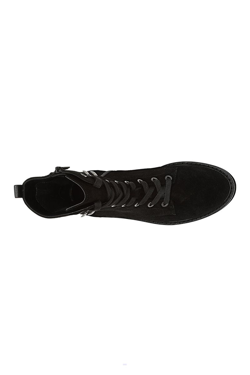 Black Women's NYDJ Estella Lace-Up Boots | NZ 340HBWAVO