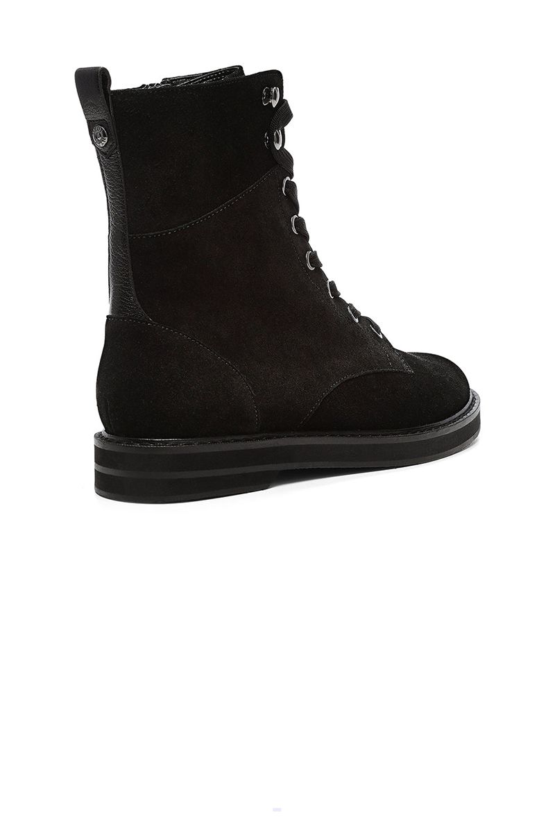 Black Women's NYDJ Estella Lace-Up Boots | NZ 340HBWAVO