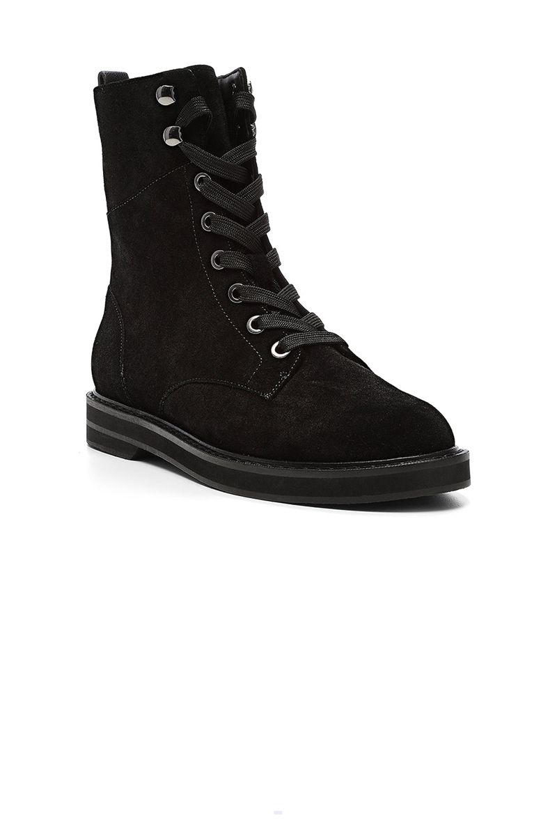 Black Women\'s NYDJ Estella Lace-Up Boots | NZ 340HBWAVO